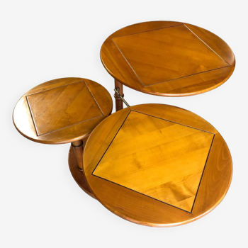 nesting table 3 art deco tray