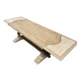 Monastery table in solid oak with extensions.