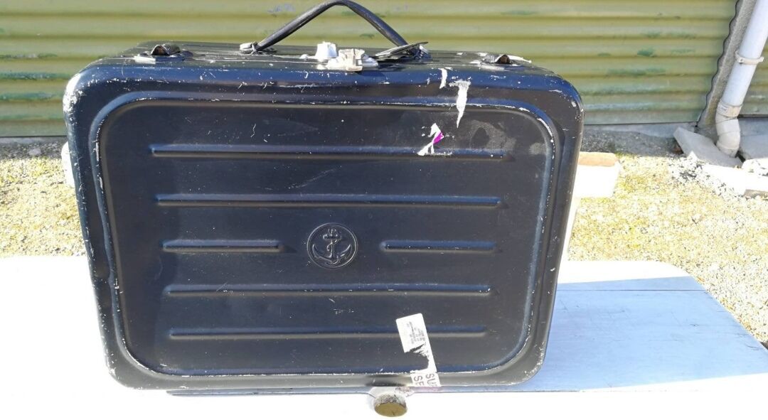 Metal case, army, French Navy Vintage 70s