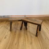 Pair of small rectangular stools