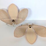 Pair of flower wall lights