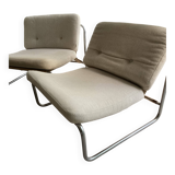 Pair of vintage lounge chairs DUX International from the 60s-70s.