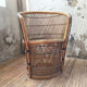 Fauteuil en osier vintage