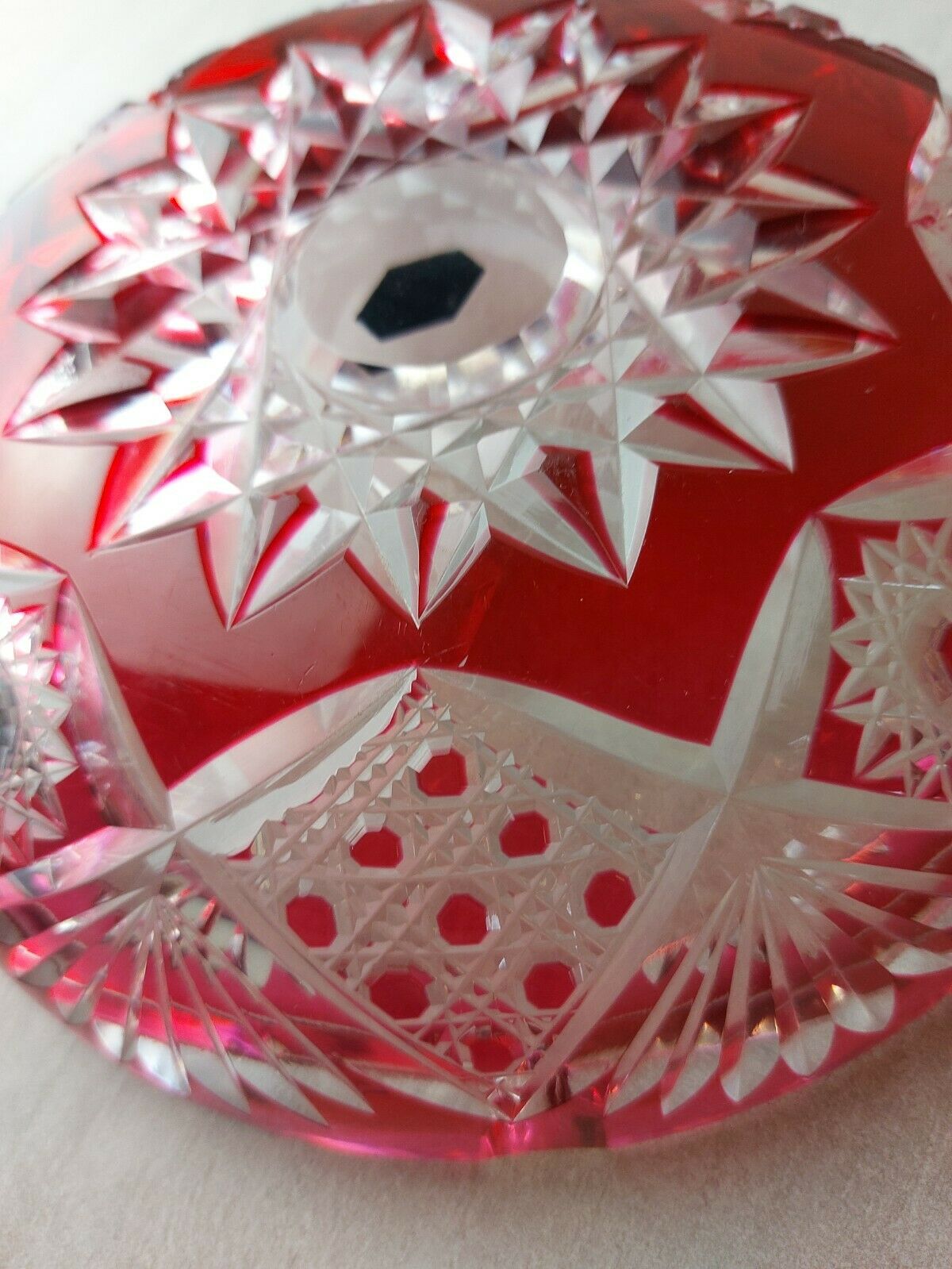 Ashtray, Moselle model, in Saint Louis crystal