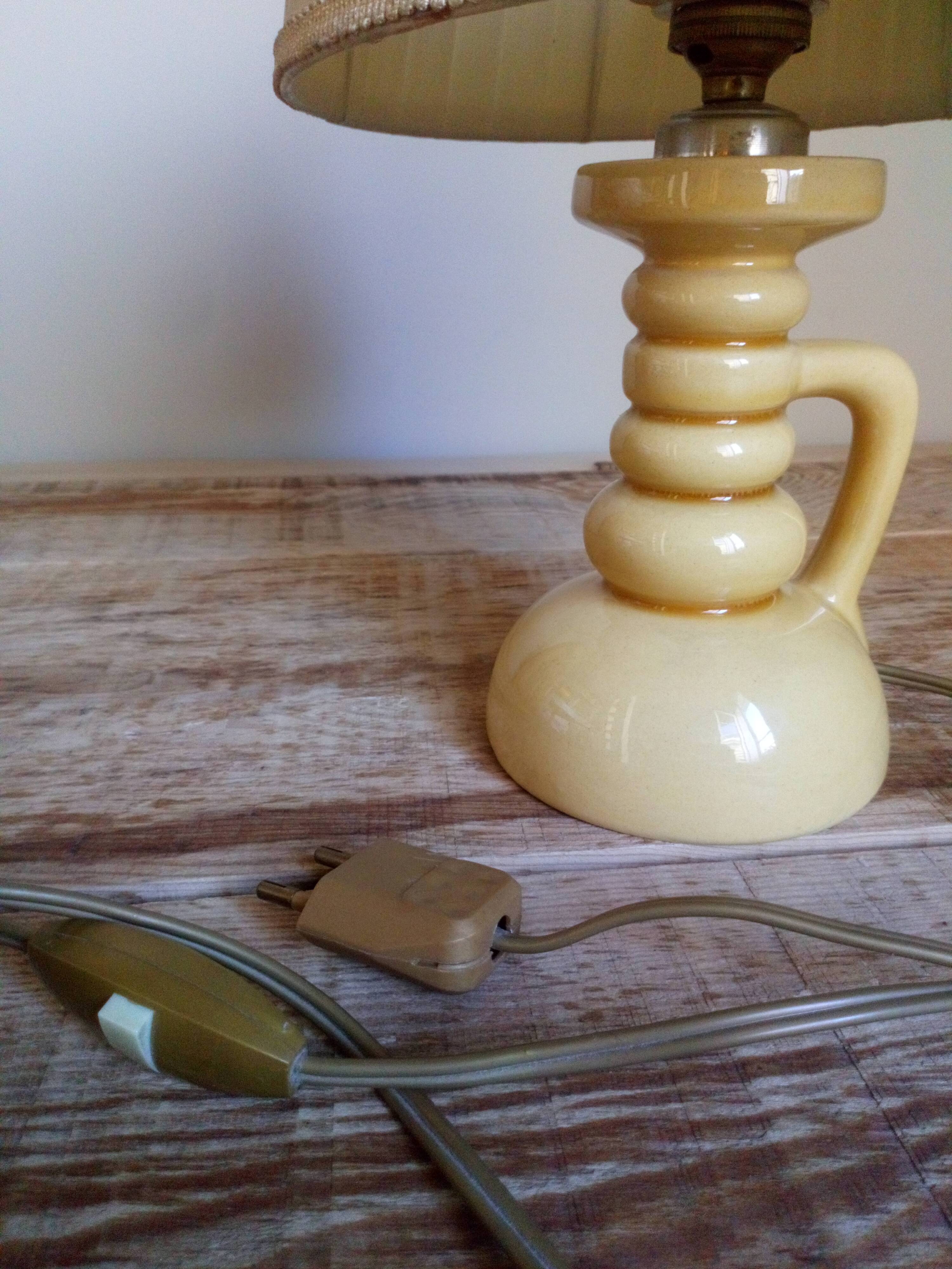 Vintage ceramic bedside lamp