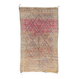 Vintage Berber wool rug, bohemian Moroccan.