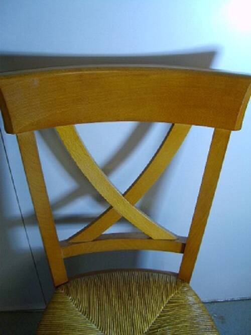 Beech cross chair, work chair