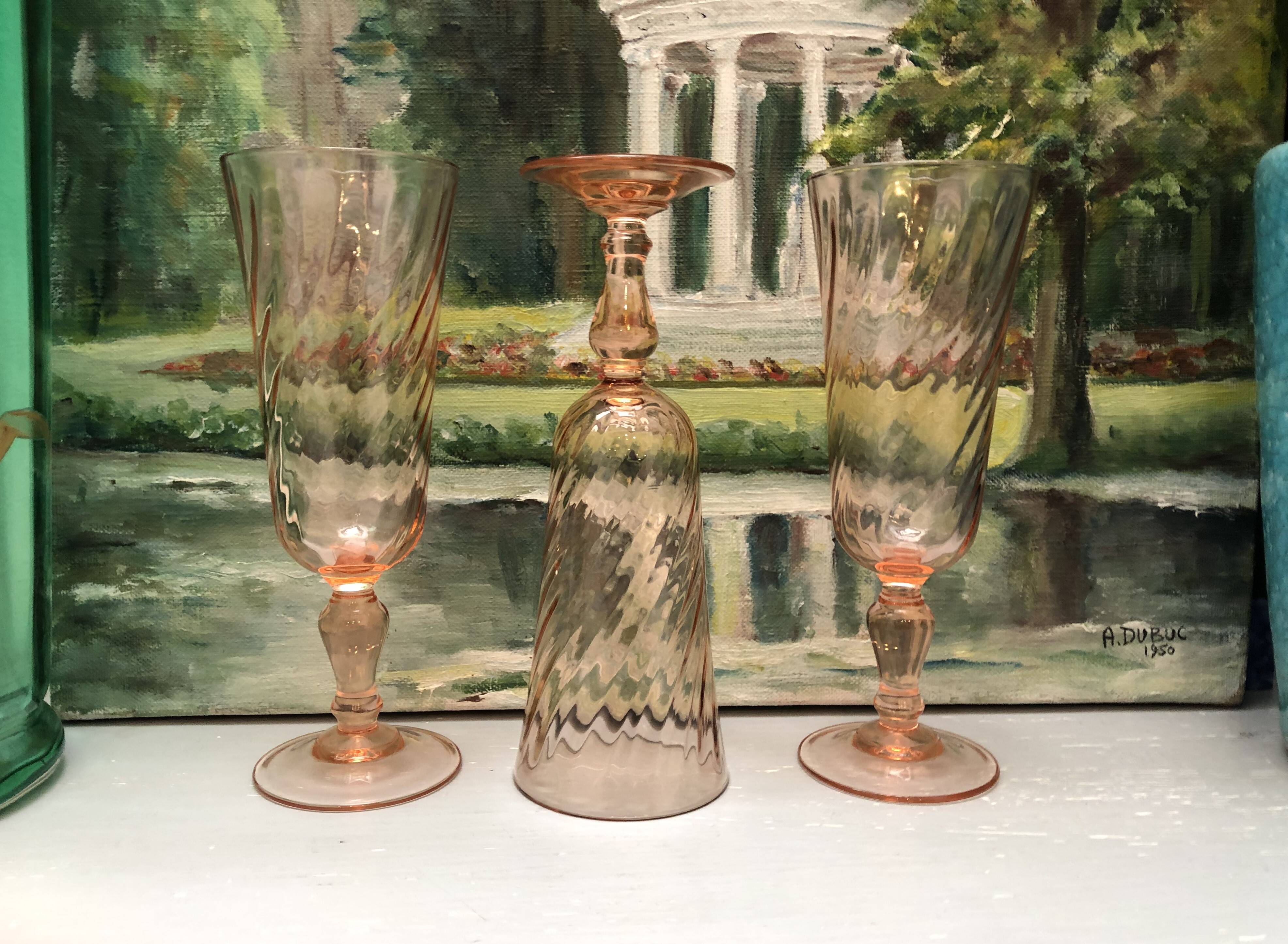 Rosaline champagne flutes