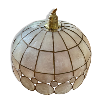 Suspension in mother-of-pearl and brass 60s/70s