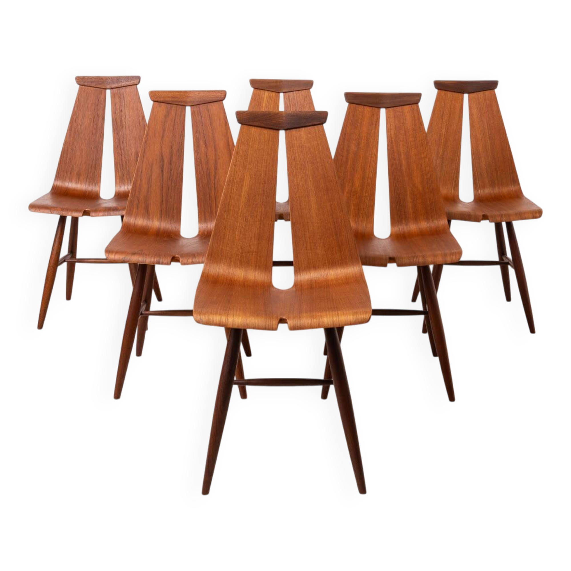 Set of 6 Chairs by Risto Halme for Isku, Finland, 1960, Scandinavian Design
