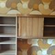 Vintage 1970s wall unit – integrated desk & storage – esprit