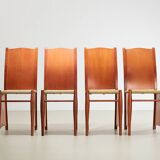 Philippe Starck Set of 4 Bob Dubois Dining Chairs for Driade Aleph Italy 1987