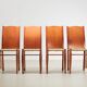 Philippe Starck Set of 4 Bob Dubois Dining Chairs for Driade Aleph Italy 1987