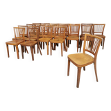 Vintage STOL Kamnik Wooden Dining Chair: 1960s Yugoslavia Bistro Style