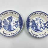 Vintage Schweppes glasses and saucers