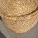 Vintage rattan grain basket
