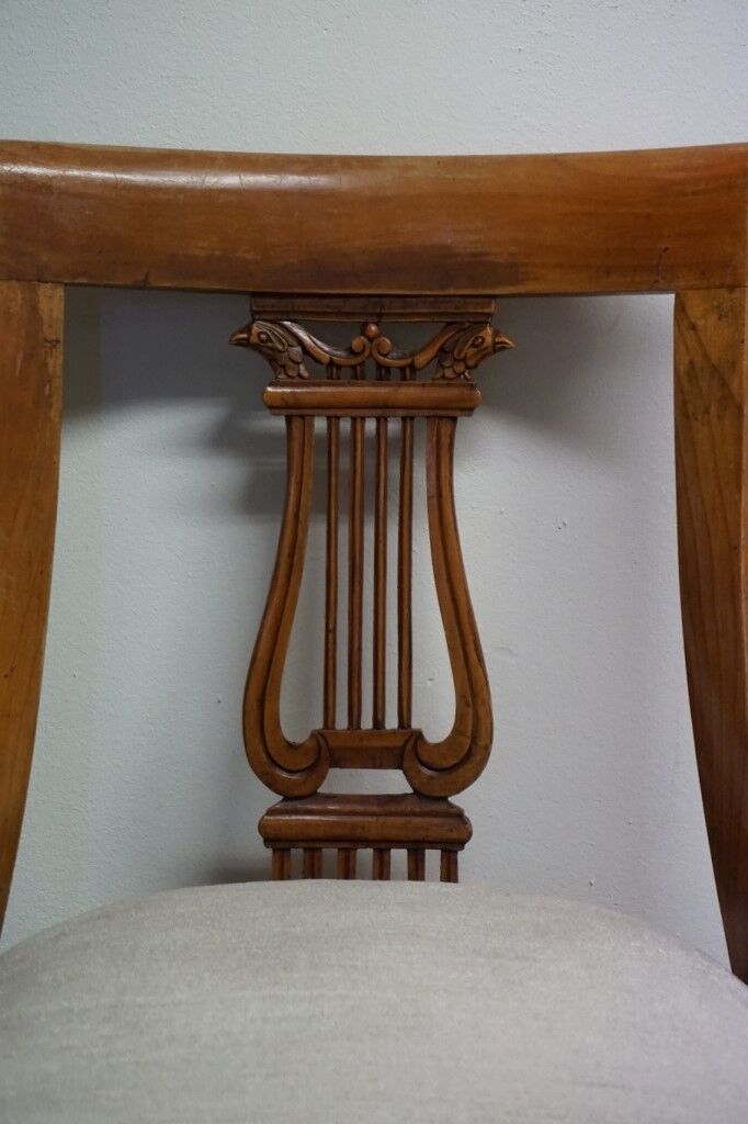 Lot de 4 chaises empire