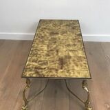 Table basse en laiton Maison Jansen