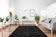 Modern Moroccan carpet black contemporary art 300x430cm