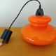 Lustre opaline orange années 70