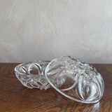 Cigarette box with crystal ashtray lid