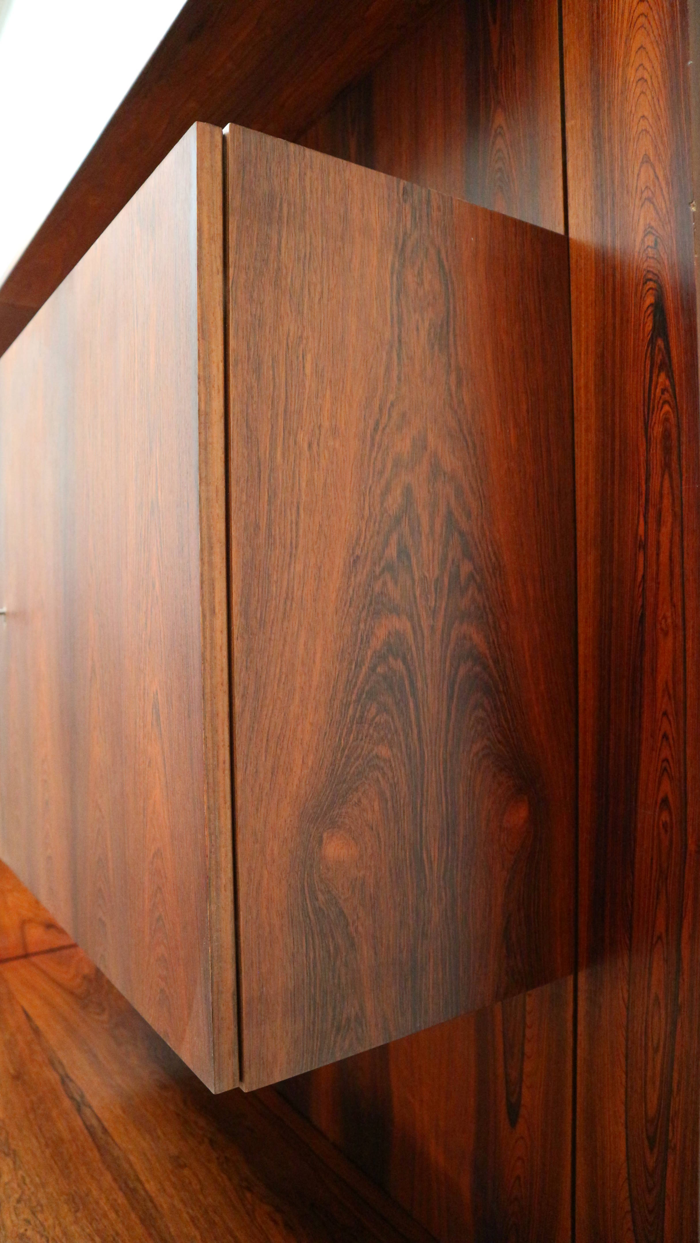 Vintage rosewood modular wall system from IDEE Möbel from the 1960s