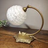 Desk lamp art deco glass Clichy