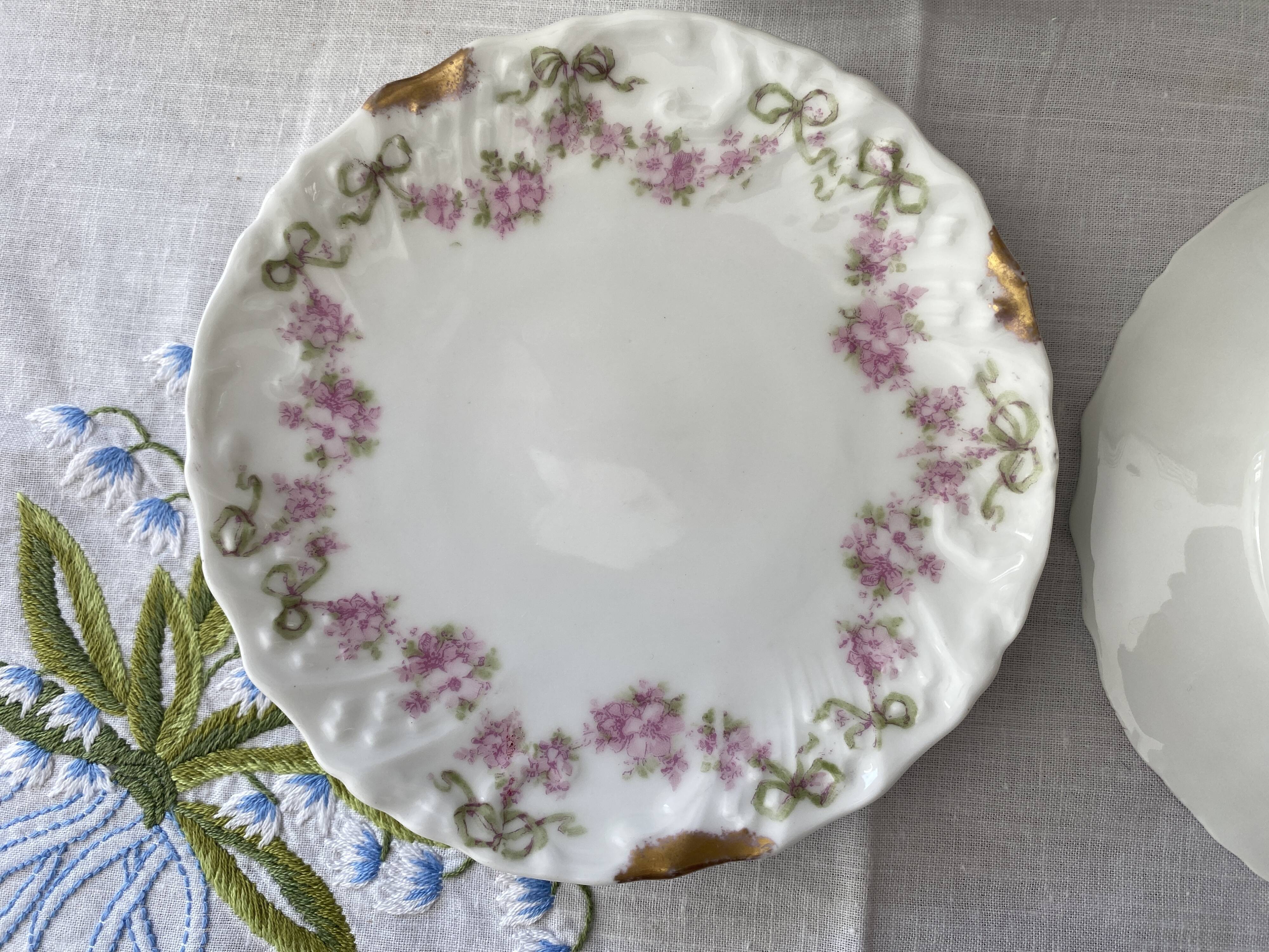 Duo of antique porcelain cups