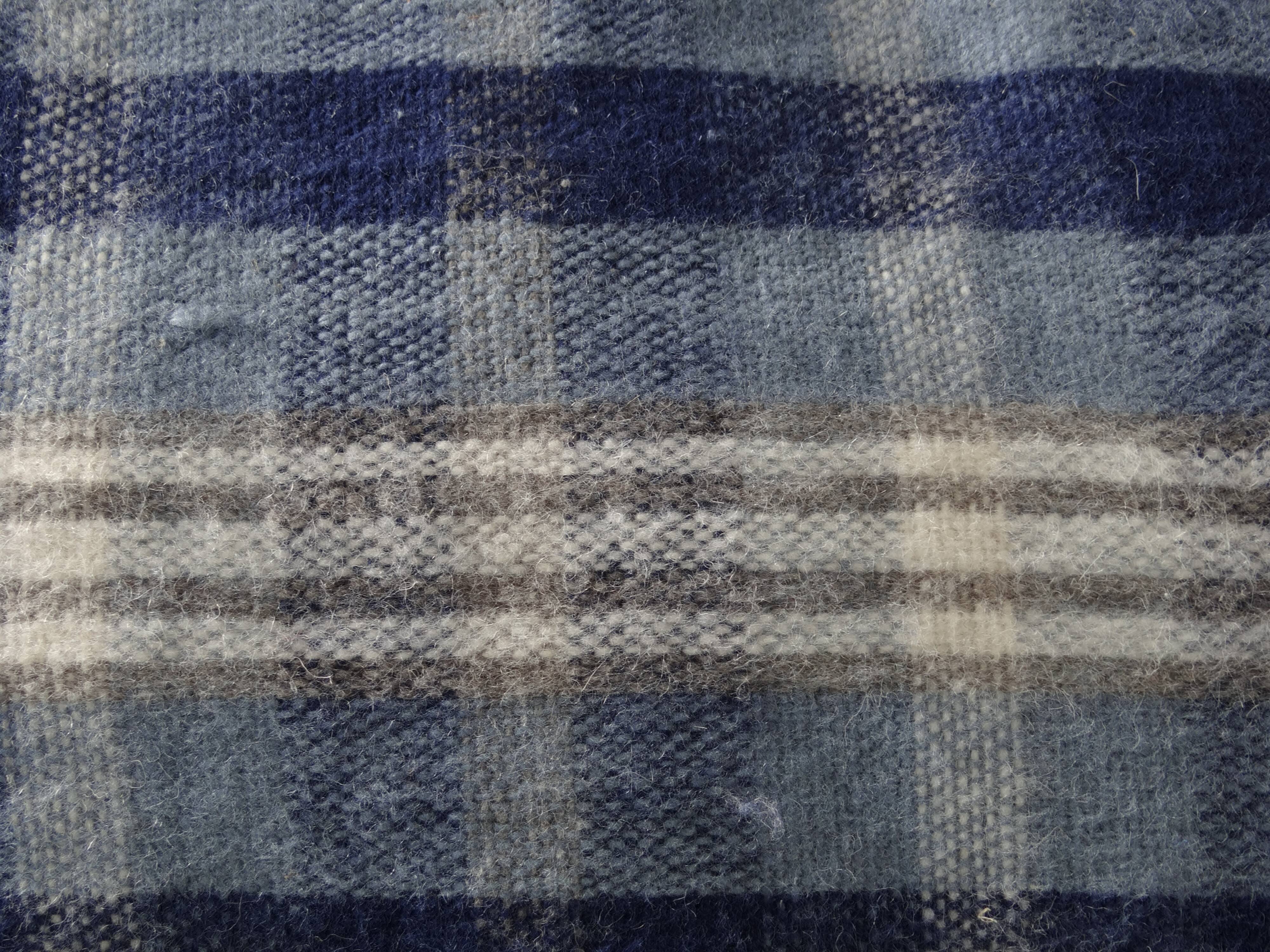 BHV - coussin carré bleu