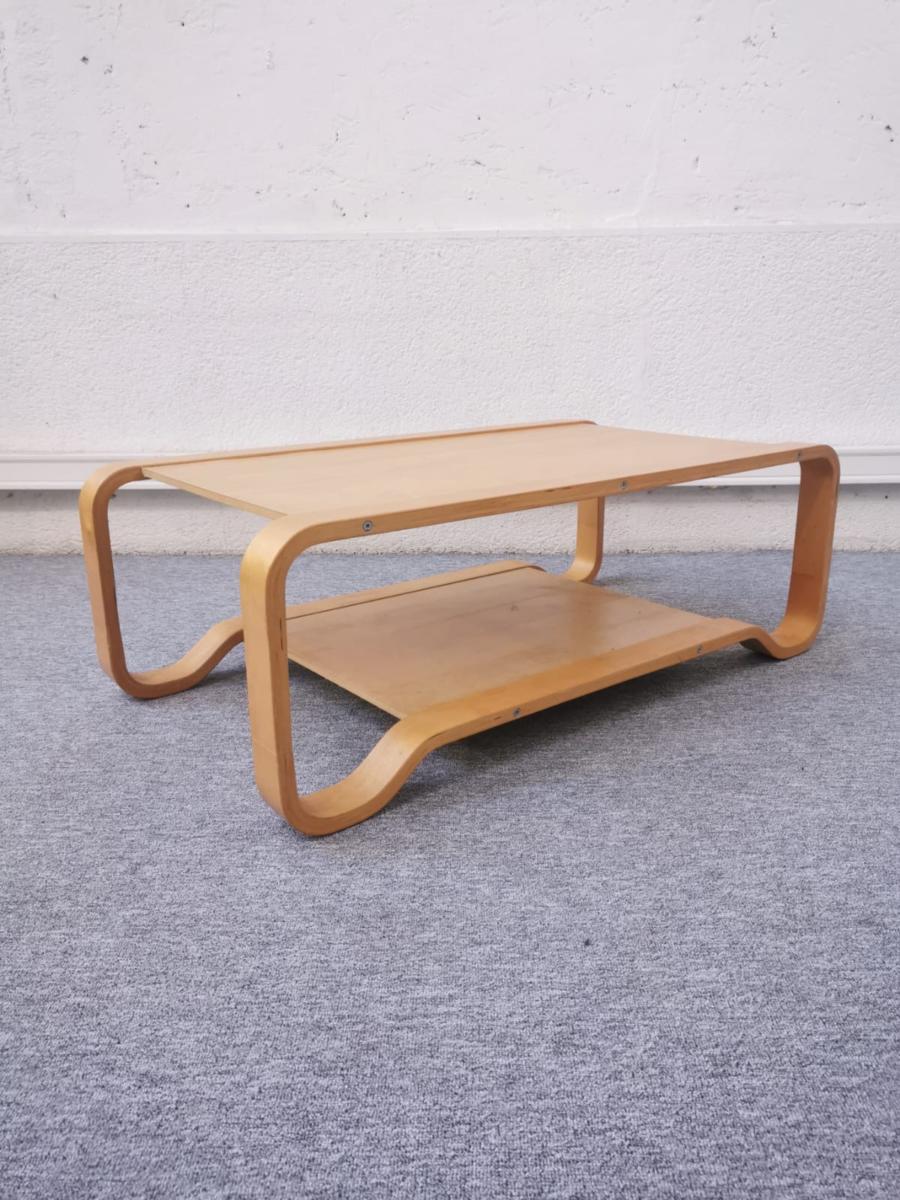 Large light wooden coffee table