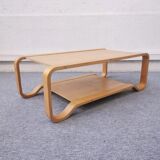 Large light wooden coffee table