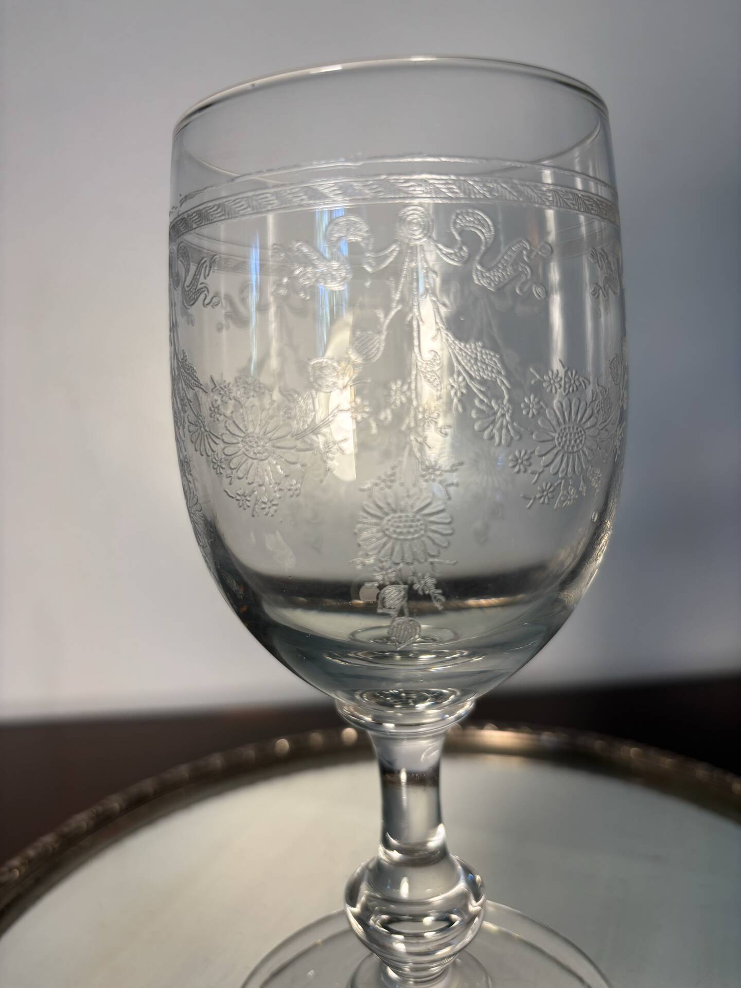 Verre à eau Meisenthal début du 20eme