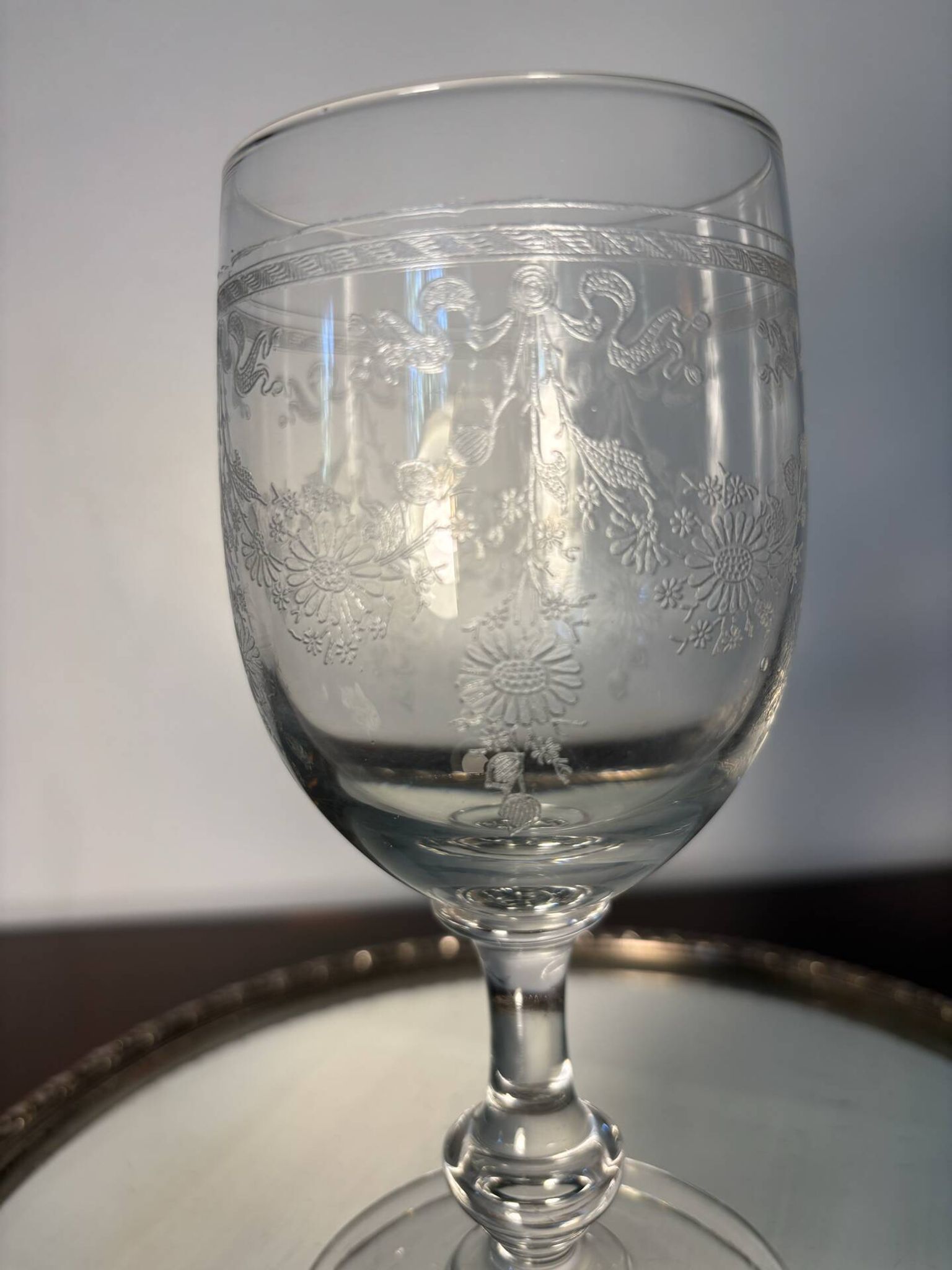 Verre à eau Meisenthal début du 20eme