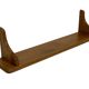 Vintage oak wall rack book shelf 1970s wood minimalist design
