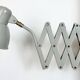 Grey German Industrial Scissor Wall Lamp from SIS, 1960s