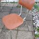 6 chaises skaï vintage année 1960