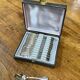 Series of 12 teaspoons in silver metal with their box