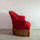 Fauteuil crapaud rouge