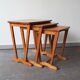 Set of 3 nesting tables, Denmark, 60s.