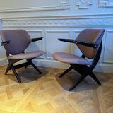 Paire de fauteuils Louis Van Teeffelen pour Webe