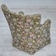 1970s, Danish armchair, reupholstered, flowers furniture fabric.