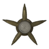 Vintage wall light in bronze and frosted glass, France, 1930.