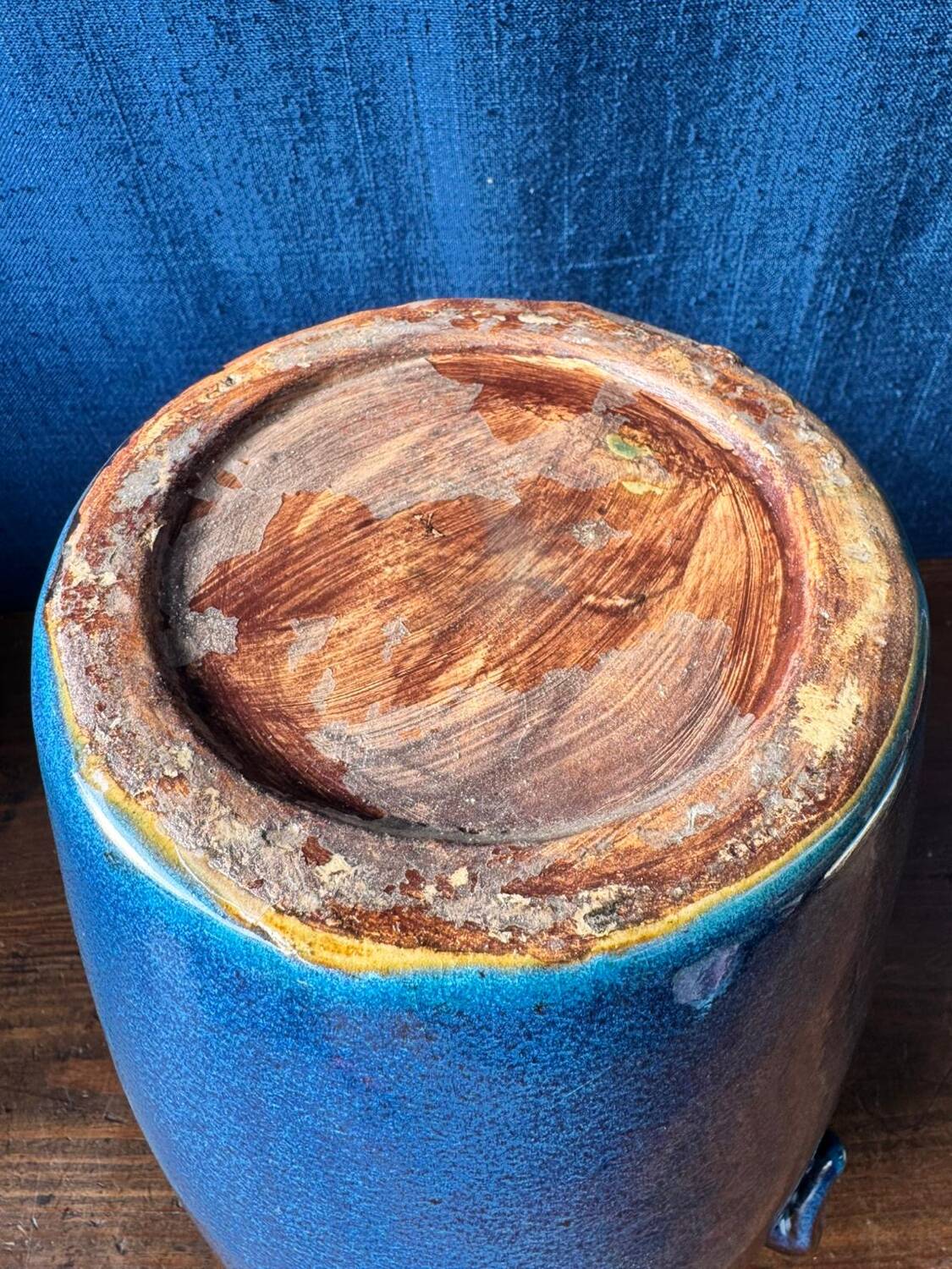 Large antique glazed vase. Art Deco inspired – 1950s/60s