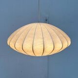 Mid-century modern Cocoon pendant lamp by Friedel Wauer for Goldkant Leuchten, Germany, 1960s.