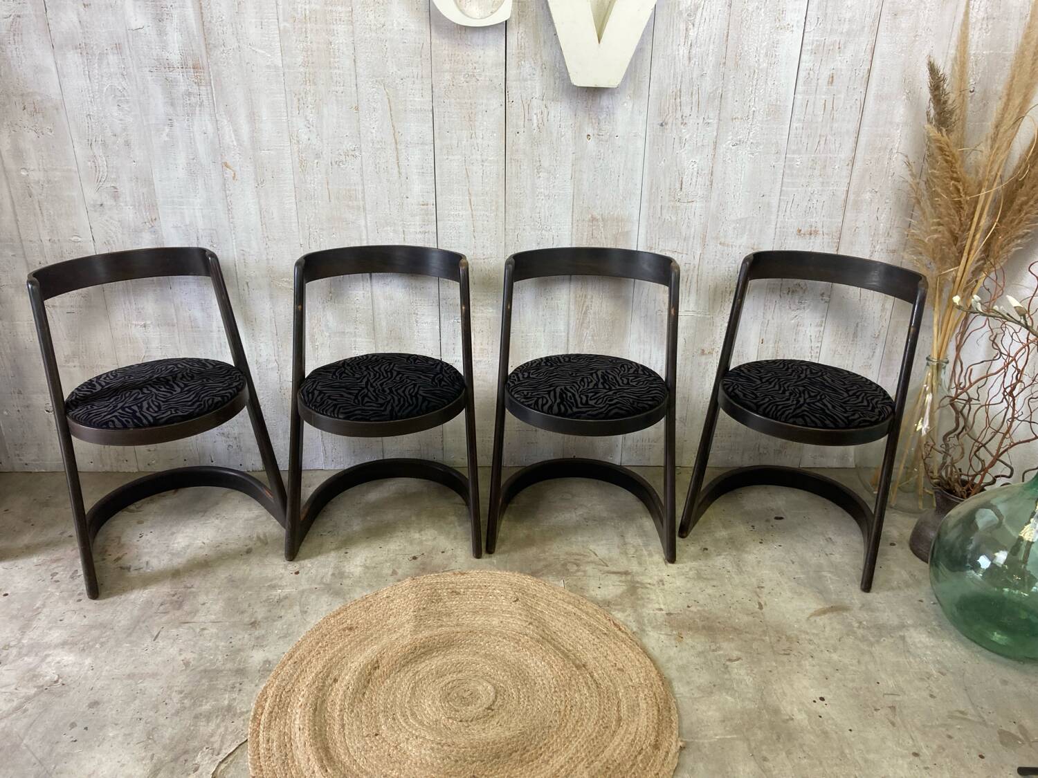 Set of 4 Halfa Baumann chairs