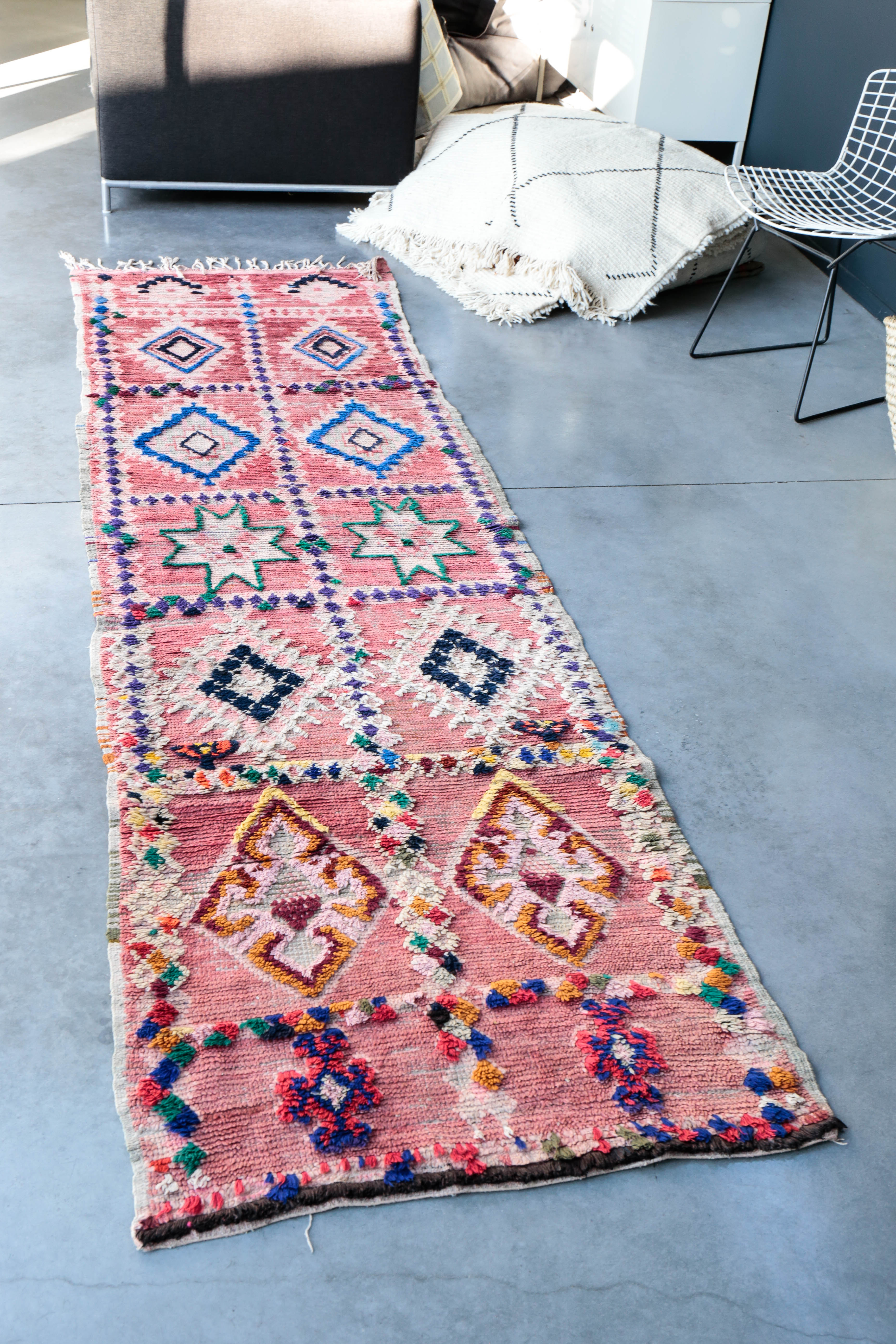 Carpet boujad vintage 310 x 89 cm