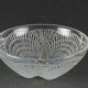 Lalique France opalescent scallop bowl numbered 3204