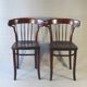 Two Art Deco Thonet bistro chairs, Model A 429.