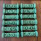 12 green ceramic knife holders