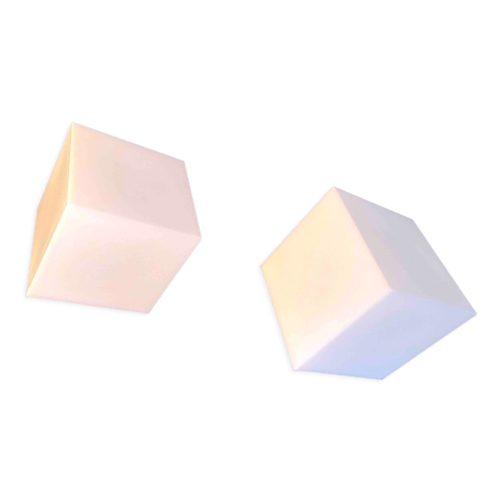 Pair of sconces "Edge", by Alessandro Mendini for Artemide, Italy